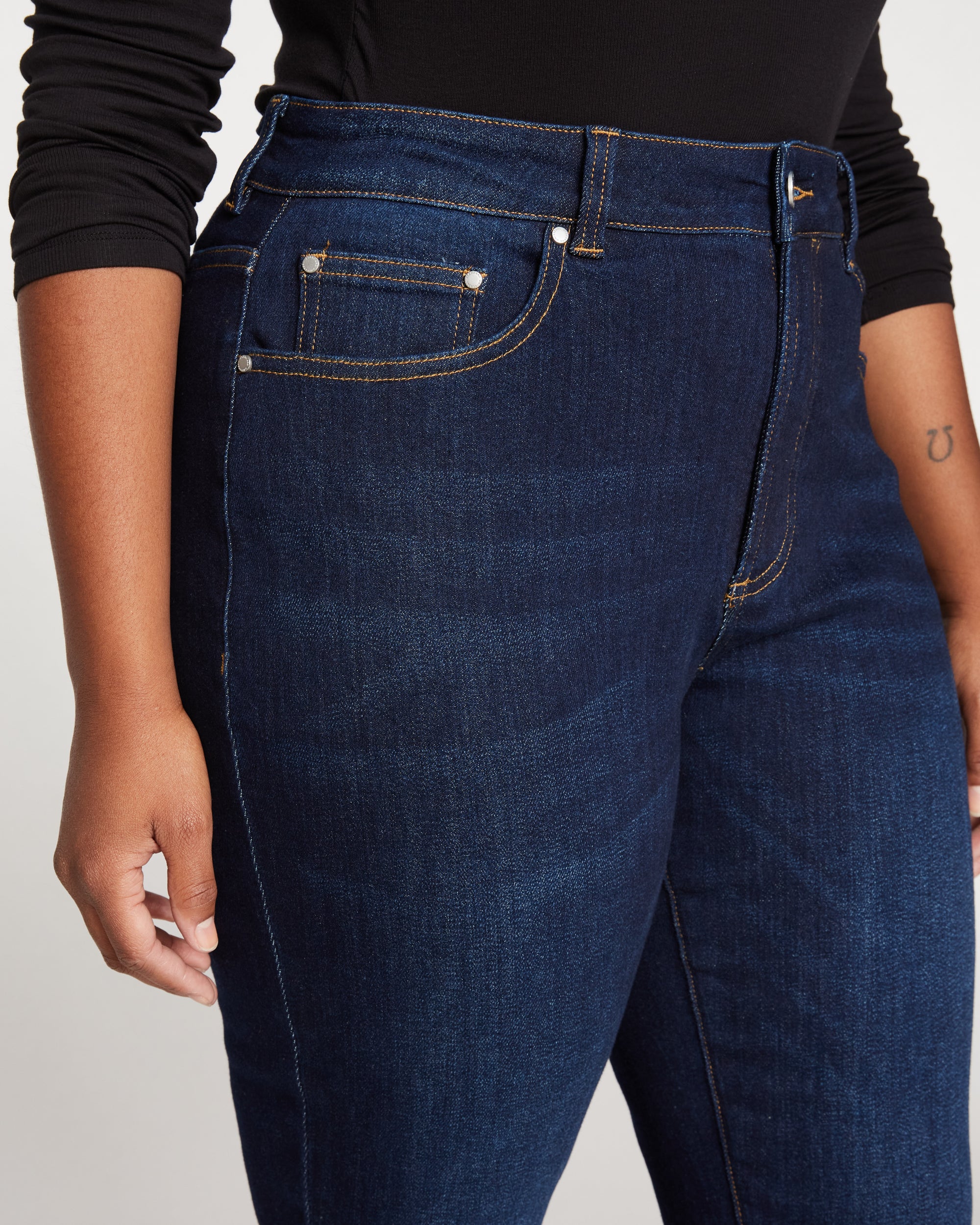 Joni High Rise Curve Slim Leg Jeans 27 Inch - Midnight Blue