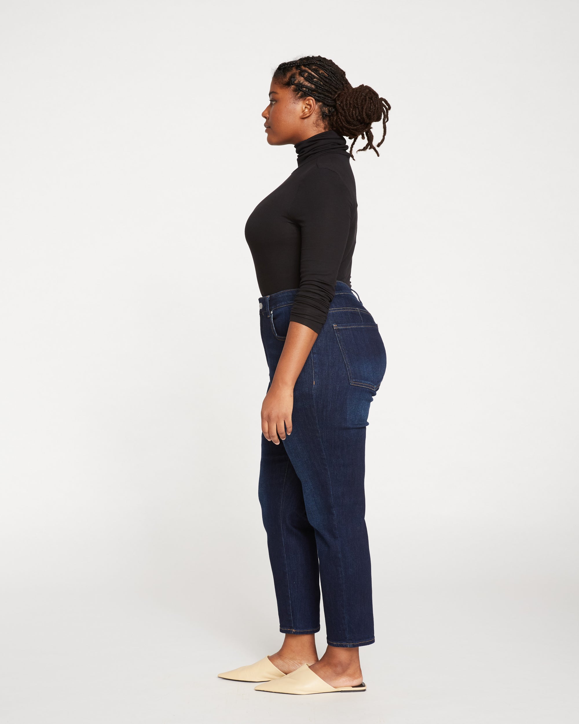 Joni High Rise Curve Slim Leg Jeans 27 Inch - Midnight Blue