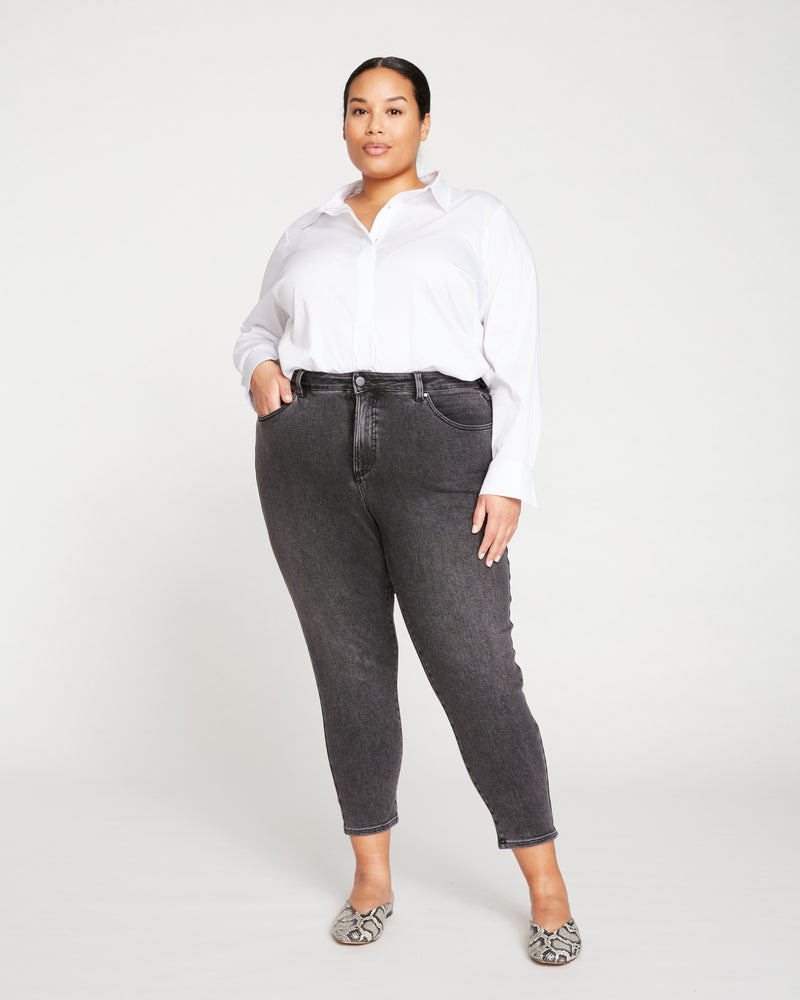Joni High Rise Curve Slim Leg Jeans 27 Inch - Soft Black
