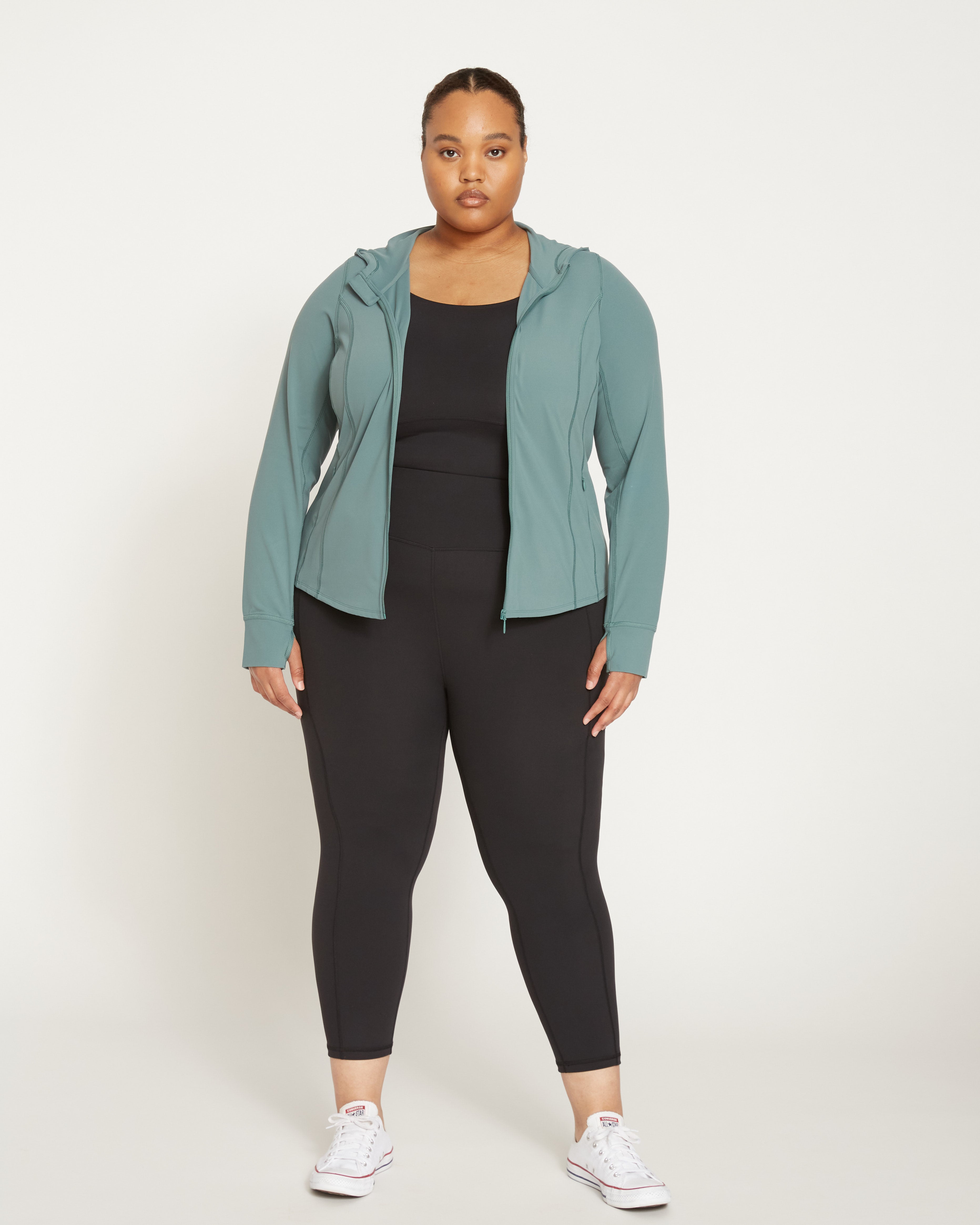 Next-to-Naked Cropped Pocket Legging - Black