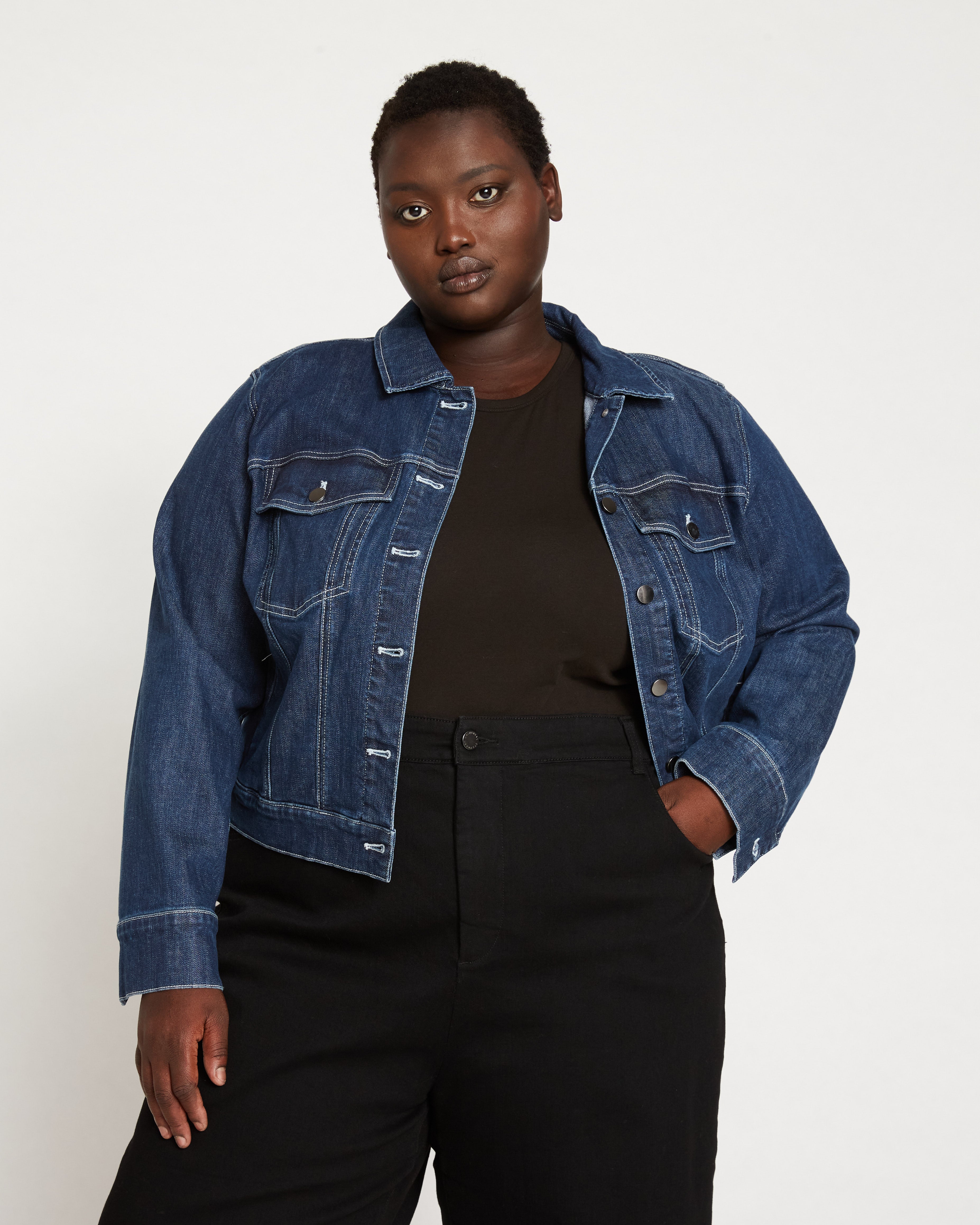 Kelsey Denim Jacket - Dark Indigo – Universal Standard