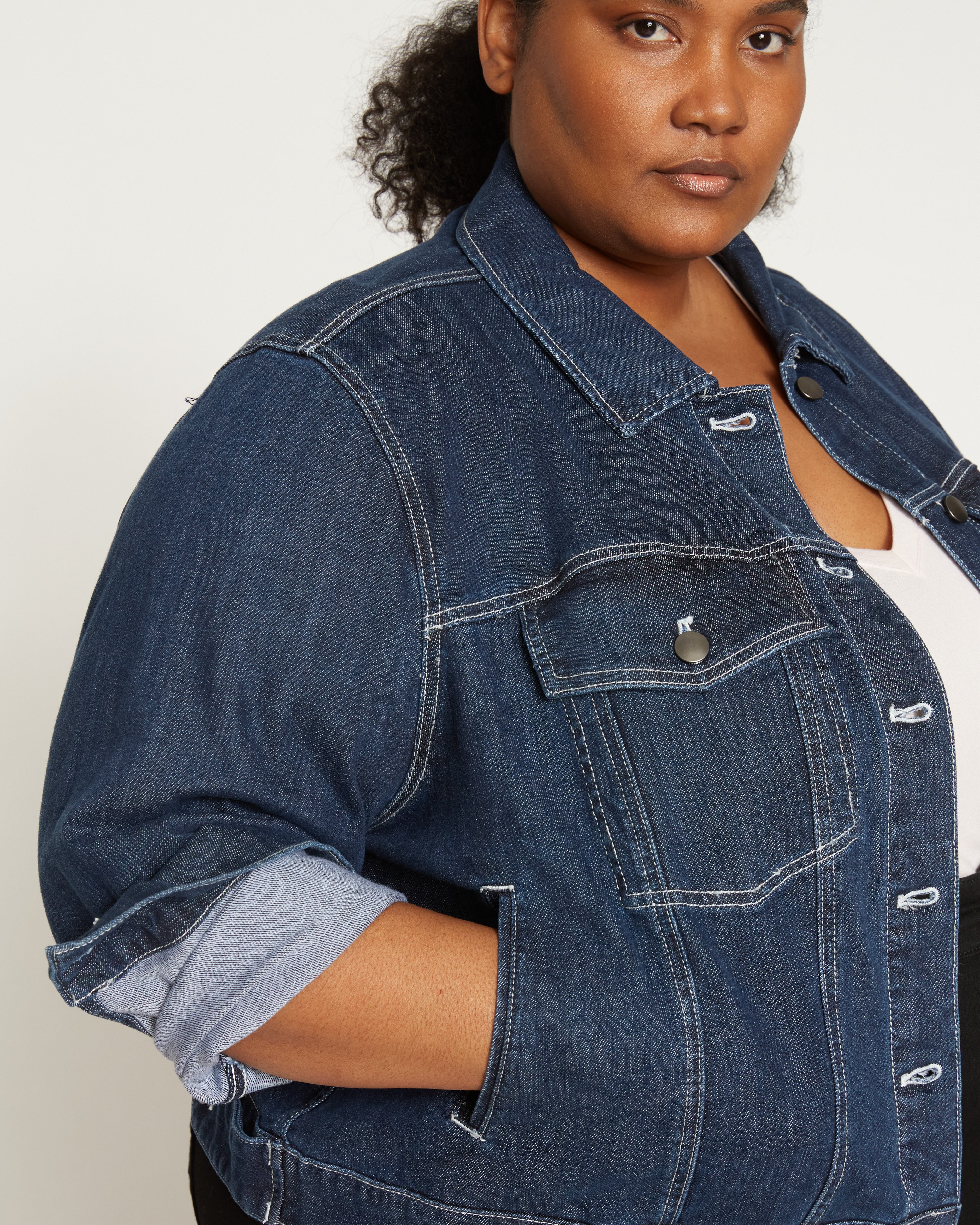 Kelsey Denim Jacket - Dark Indigo – Universal Standard