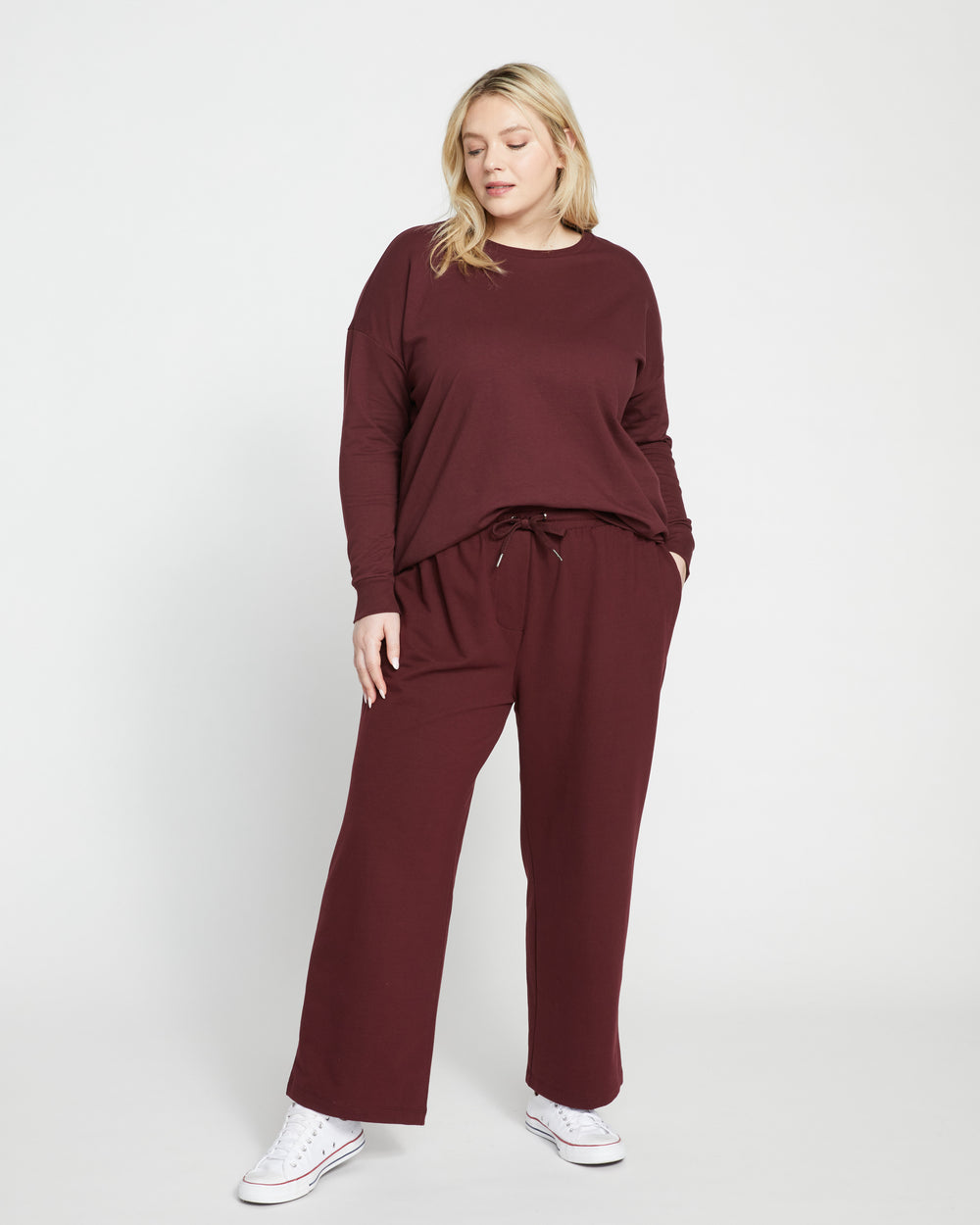 Lauren Classic Sweatshirt - Black Cherry