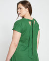 Louvre Bow Back Linen Dress - Jardin