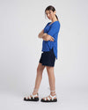Liquid Jersey Emma V Neck Easy Tee - Royal Blue