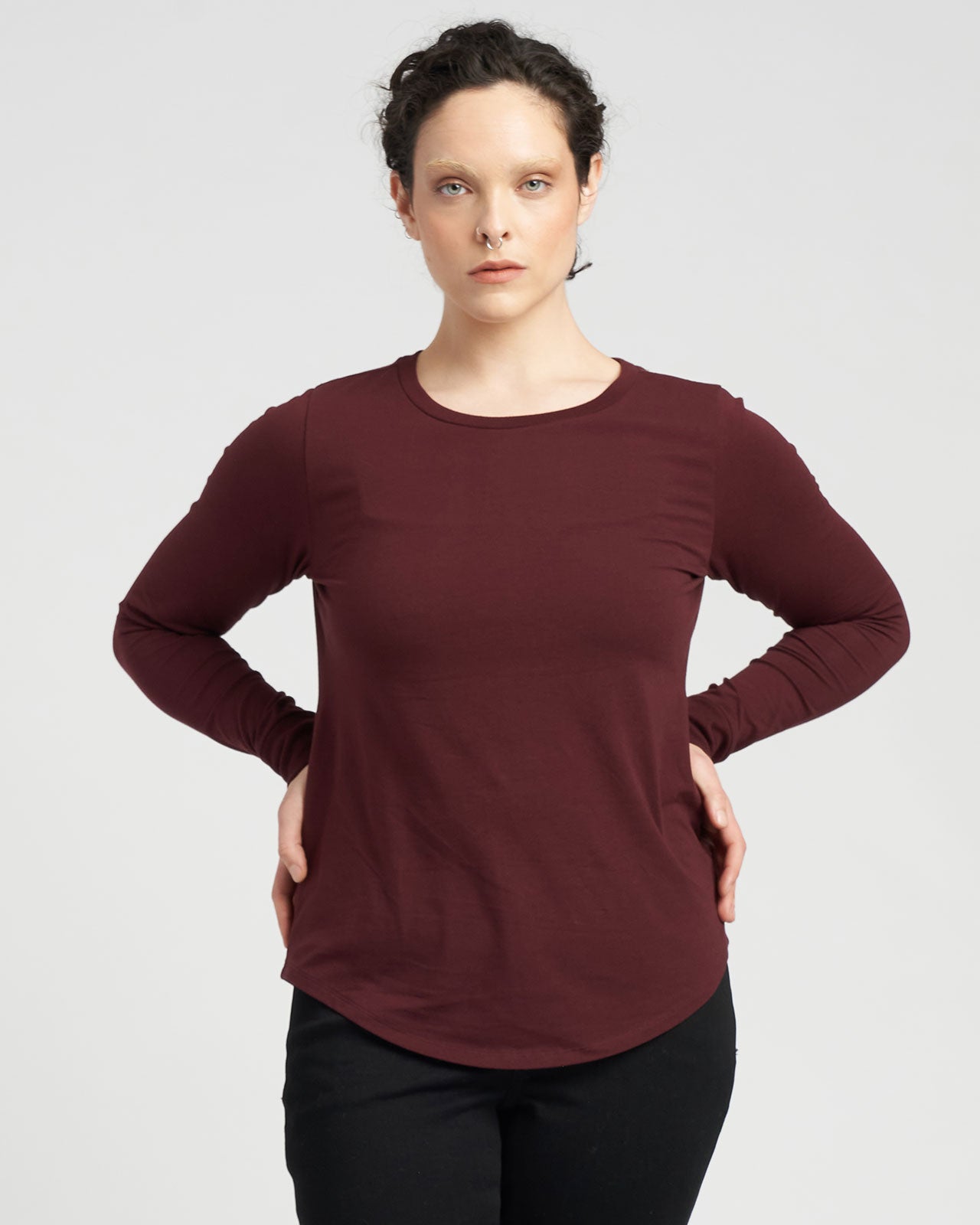 Long Sleeve Tee Rex - Black Cherry – Universal Standard