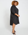 Seaside Linen Shirtdress - Black
