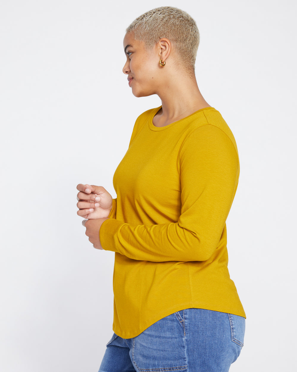 Long Sleeve Tee Rex - Mustard