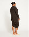 Iconic Long Sleeve V-Neck Geneva Dress - Black