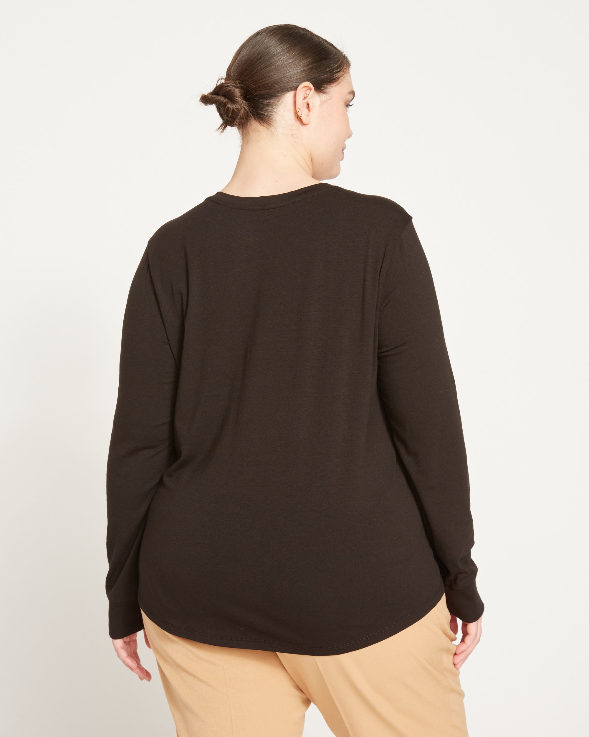 Long Sleeve V Rex - Black