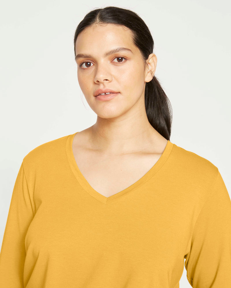 Long Sleeve V Rex - Mustard