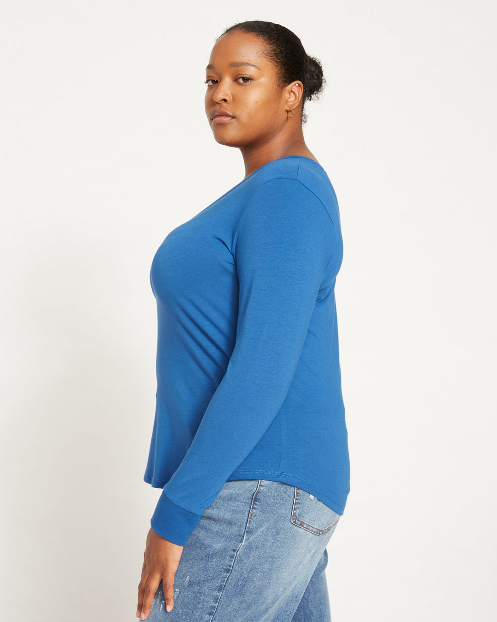 Long Sleeve V Rex - Royal Blue