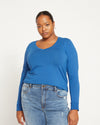 Long Sleeve V Rex - Royal Blue