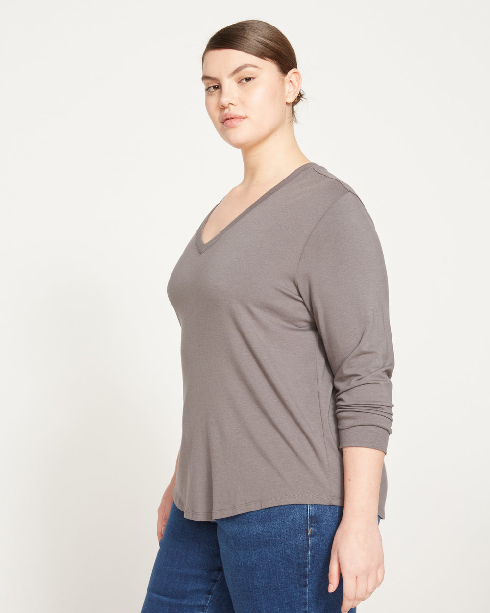 Long Sleeve V Rex - Slate
