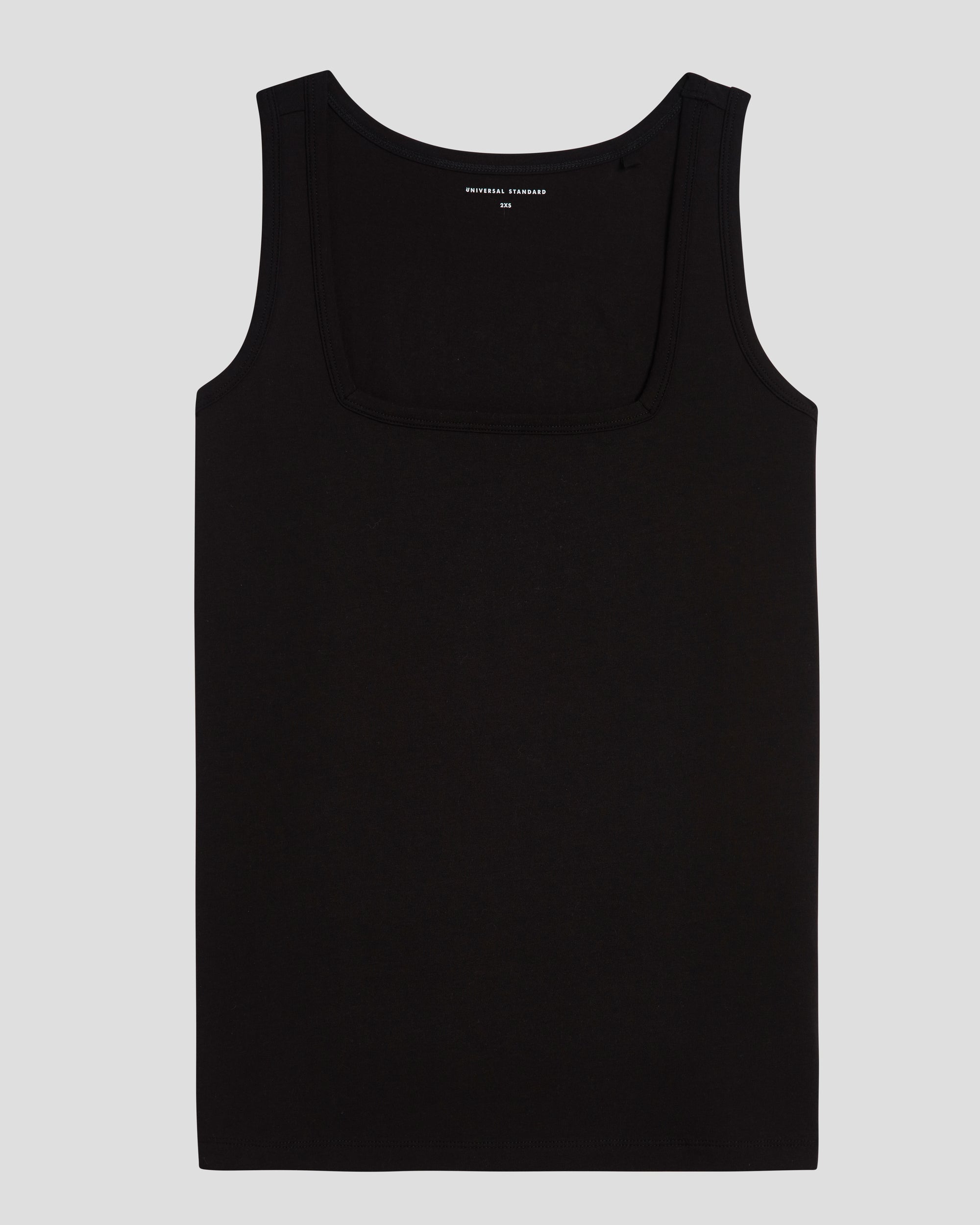 Square Neck Tank Top - Black | Plus Size & Straight Size Women's Fashion | Universal Standard