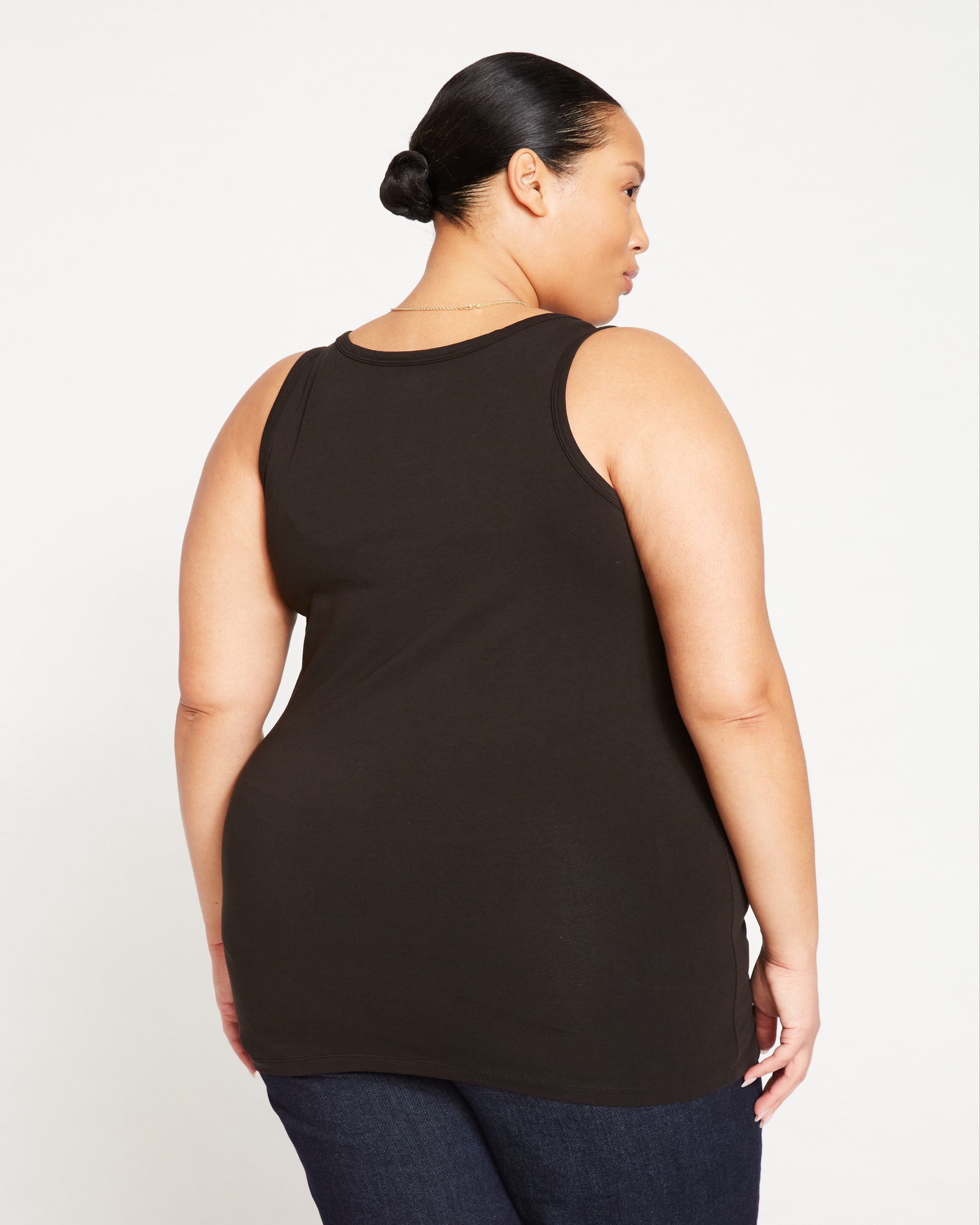 Square Neck Tank Top - Black | Plus Size & Straight Size Women's Fashion | Universal Standard
