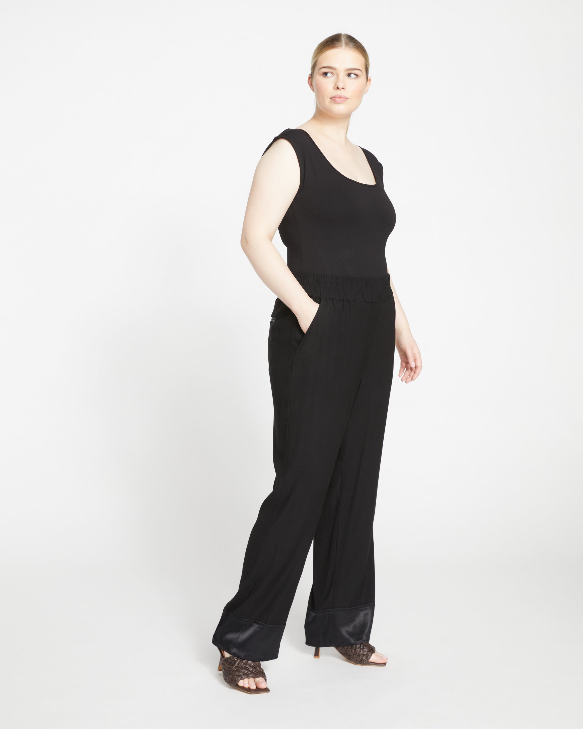 Soiree Double Luxe Pull-On Pants