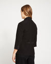 Meg Double Luxe Short Blazer - Black