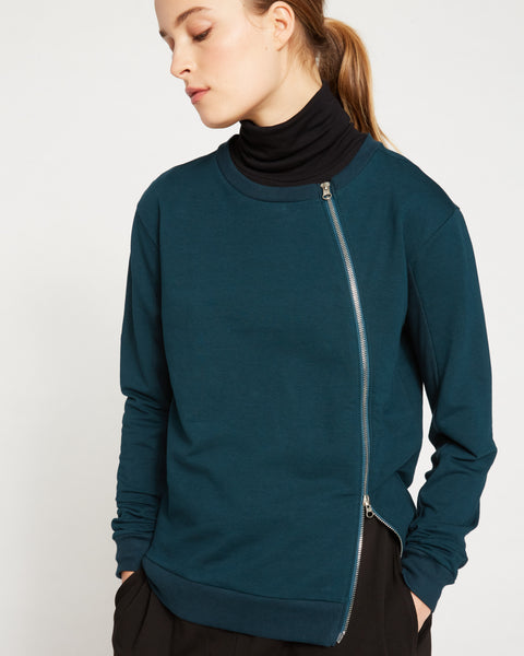 Meridien Zip Sweatshirt - Deep Sea – Universal Standard