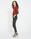Minimalist Moro Pocket Signature Ponte Pants - Charcoal