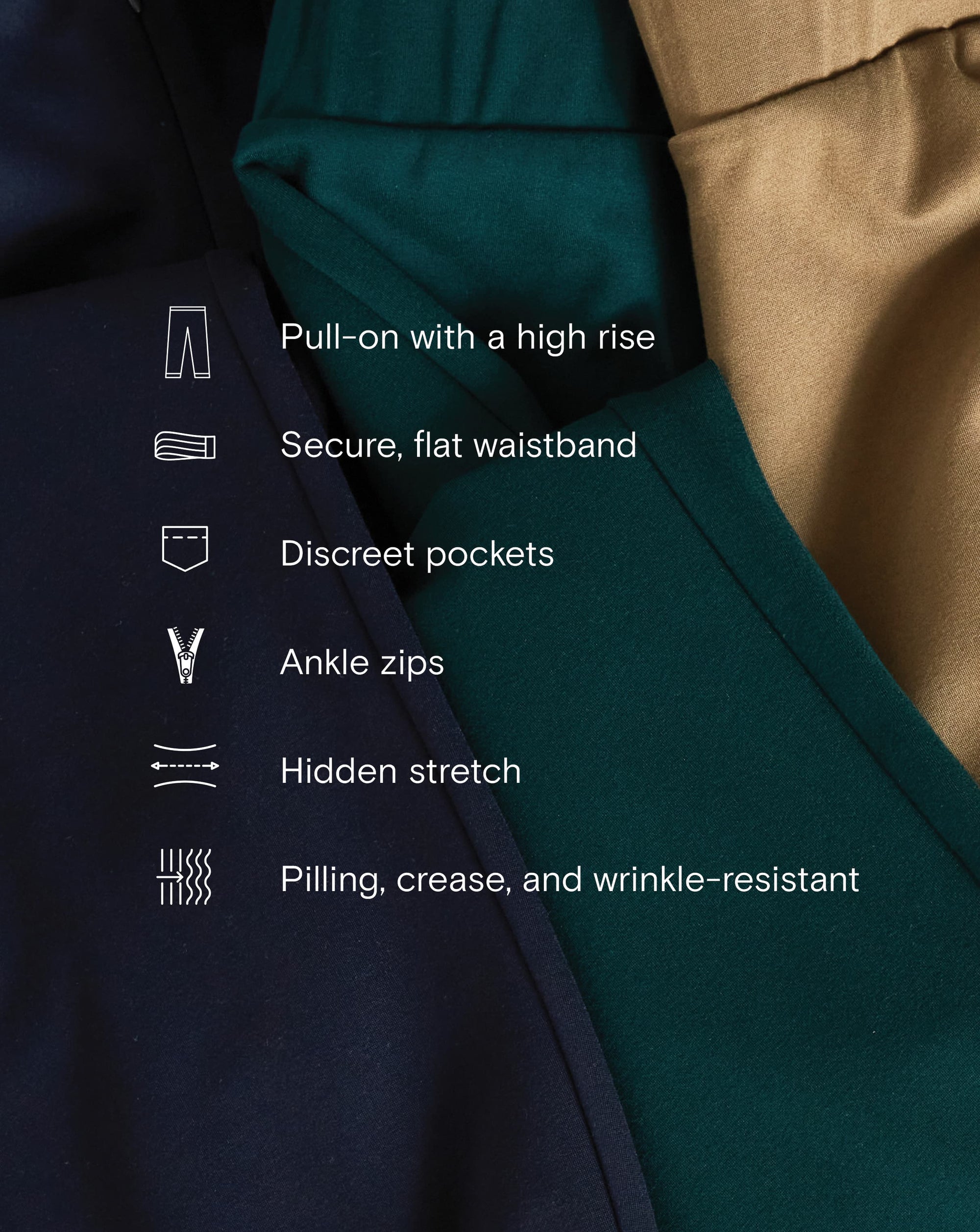 Woman wearing Moro Pocket Signature Ponte Pants - Navy from Universal Standard