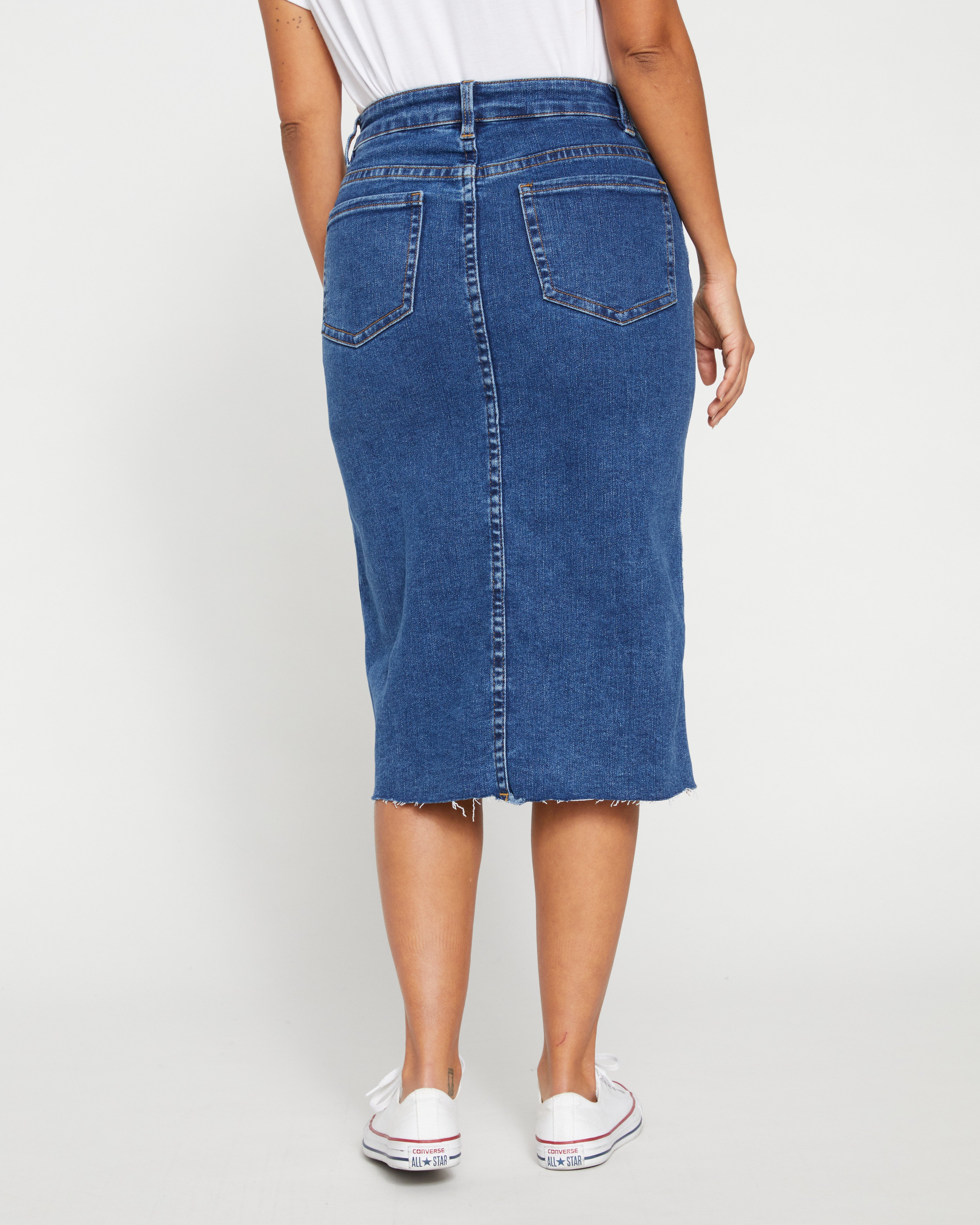 Dakota Denim Skirt - Odeon Blue – Universal Standard
