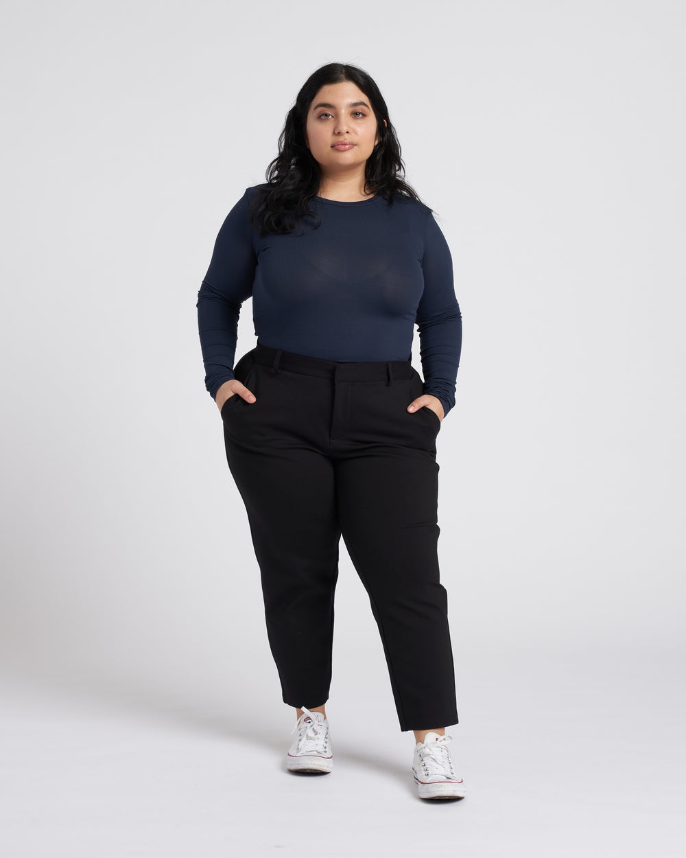 Petite Cigarette Pants - Black