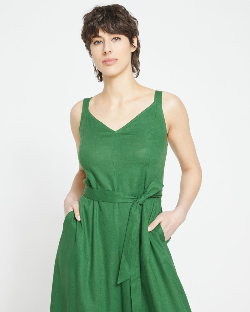 Promenade Linen Jumpsuit - Jardin