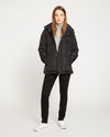 Rainier Short Hooded Puffer - Black