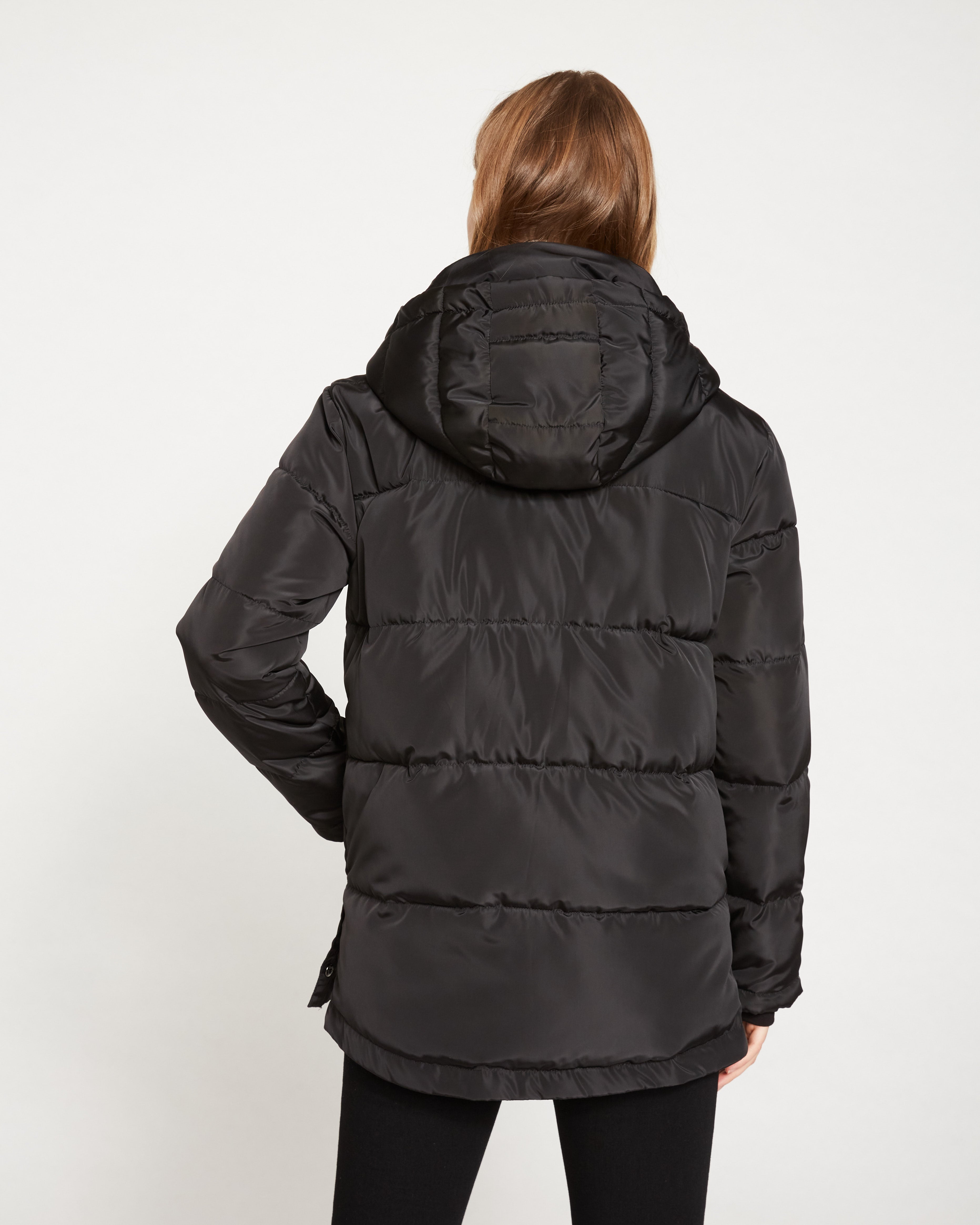 Rainier Short Hooded Puffer - Black – Universal Standard