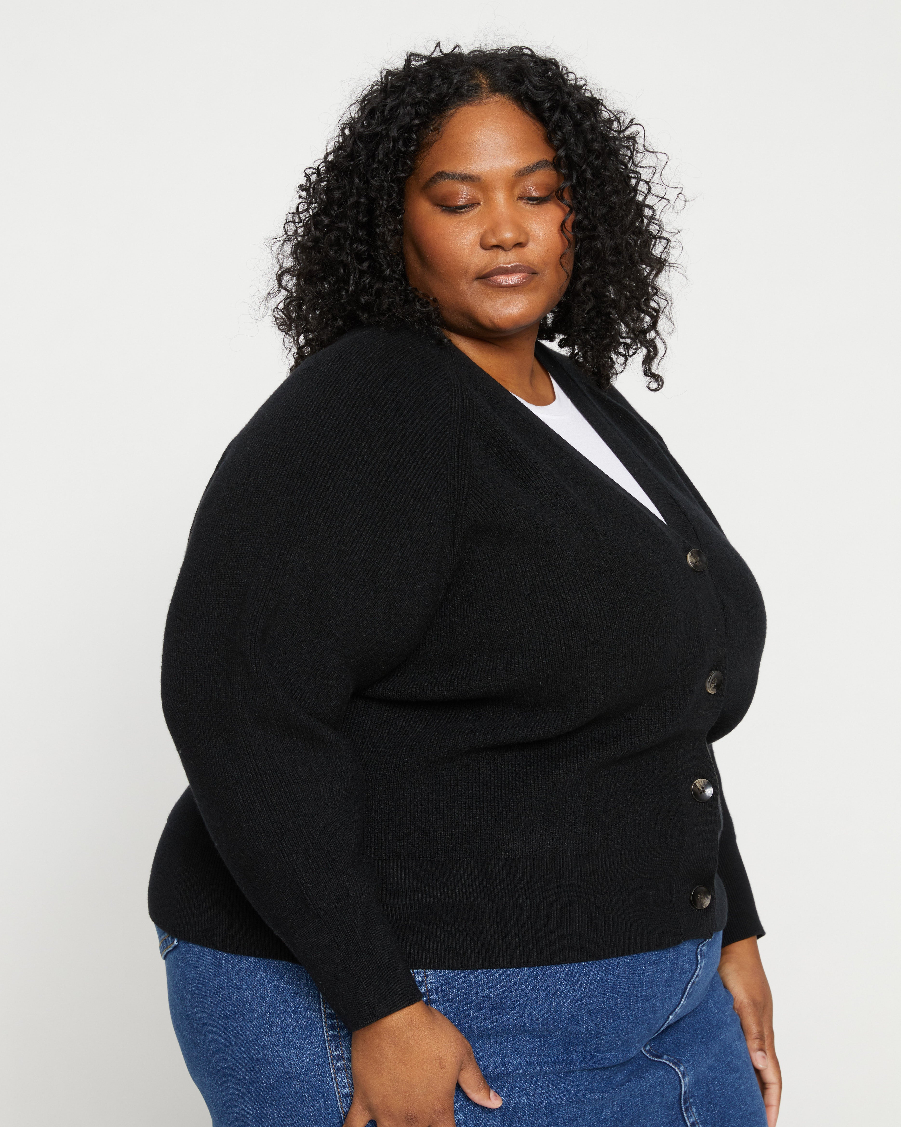 Better-Than-Wool Cardigan - Black – Universal Standard