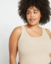 Roitfeld Ribbed Tank - Barley