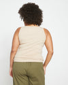 Roitfeld Ribbed Tank - Barley