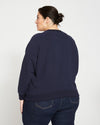 Peachy Terry Side Zip Pullover - Midnight