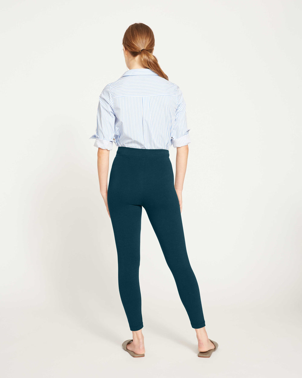 Roya Cropped Leggings 23 Inch - Deep Sea