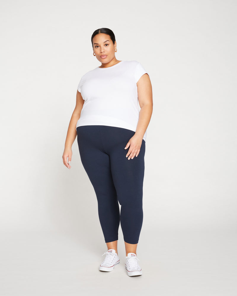 Roya Cropped Leggings 23 Inch - Navy