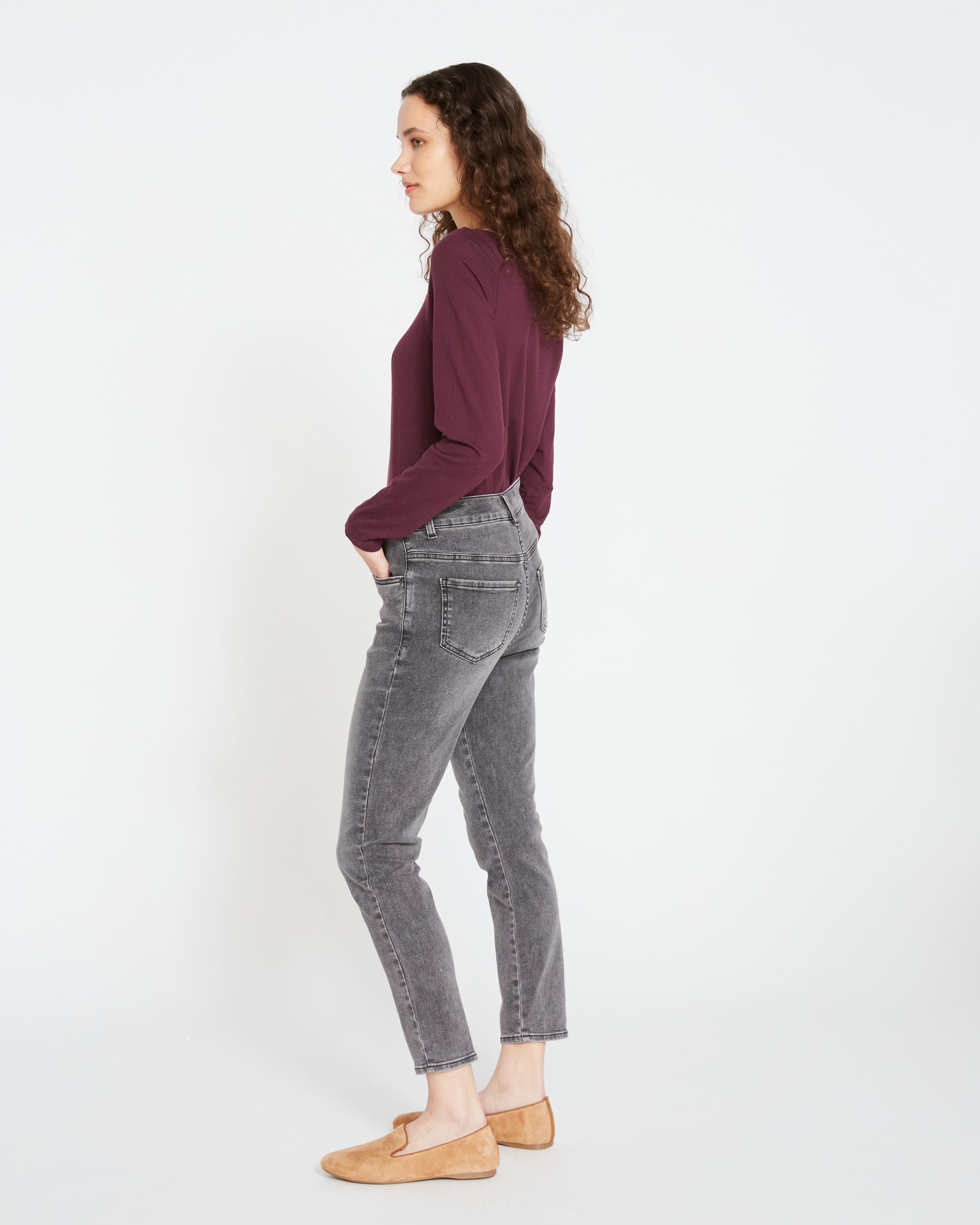 Seine High Rise Skinny Jeans 27 Inch - Distressed Black