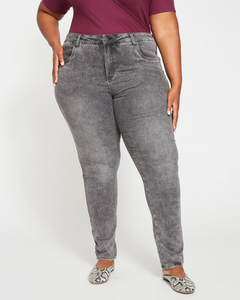 Seine High Rise Skinny Jeans 32 Inch - Distressed Black