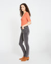 Seine Mid Rise Skinny Jeans 32 Inch - Distressed Black