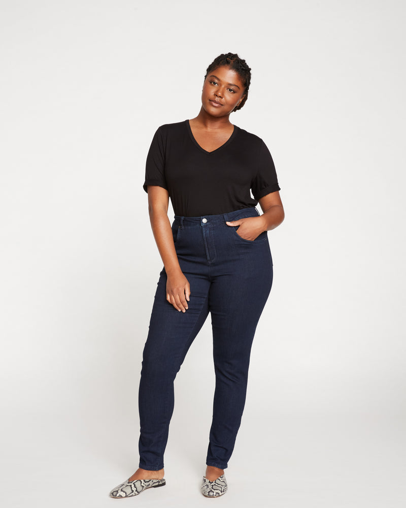 Seine High Rise Skinny Jeans 32 Inch - Dark Indigo