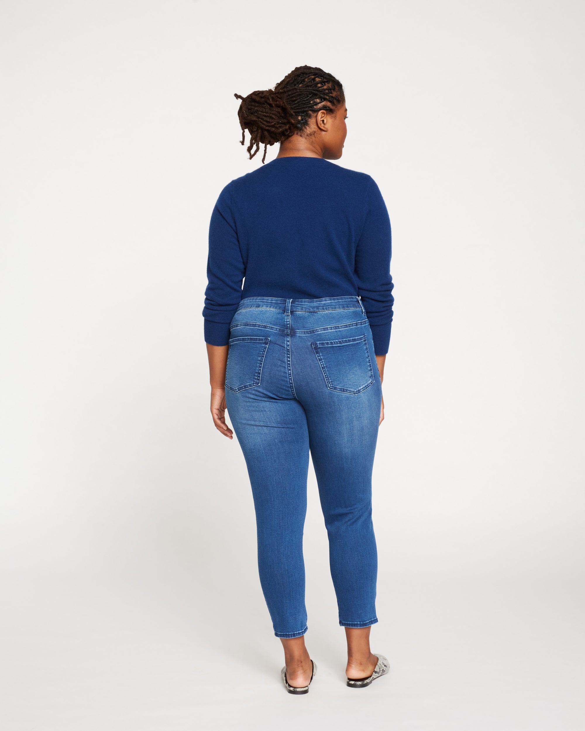 Seine Mid Rise Skinny Jeans 27 Inch - True Blue