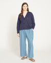 Lightweight Pima Cotton Cardi - Navy