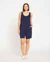 Jersey Leisure Romper - Navy