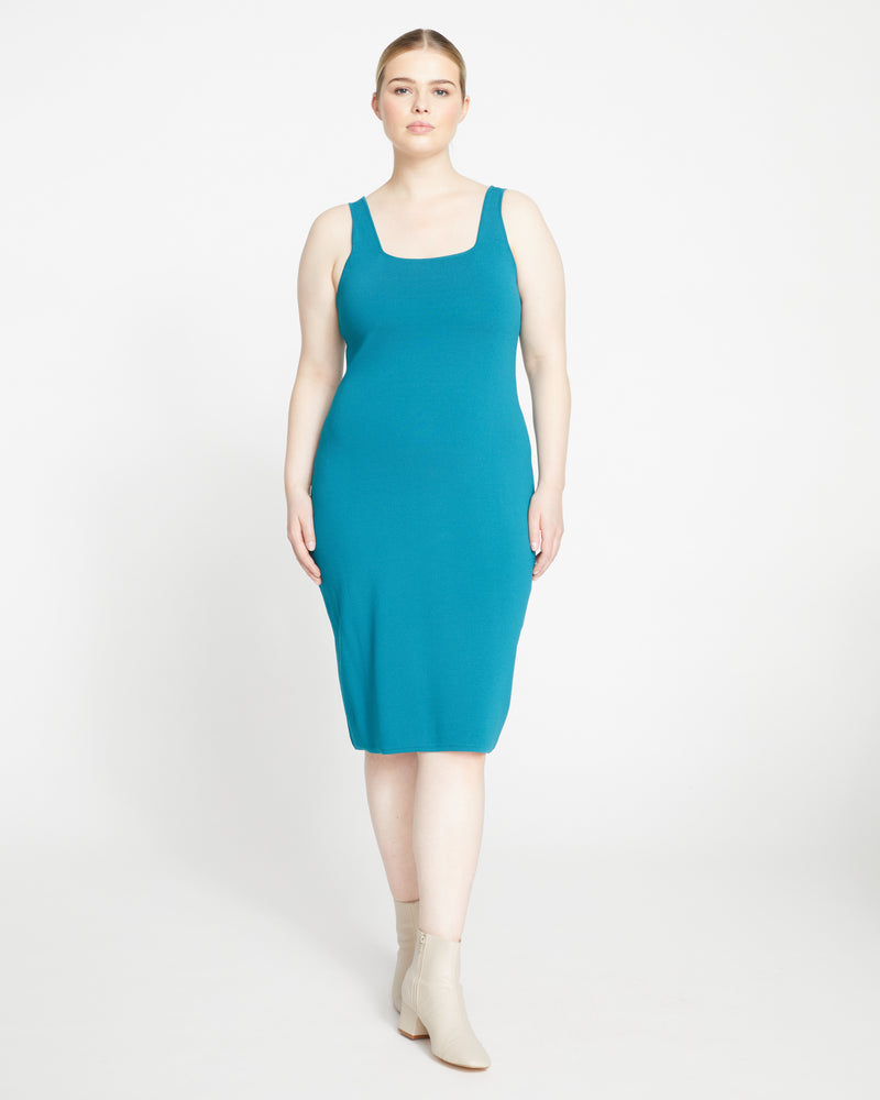 Knitted Tank Dress - Plume Blue