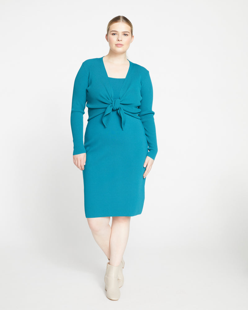 Knitted Tank Dress - Plume Blue