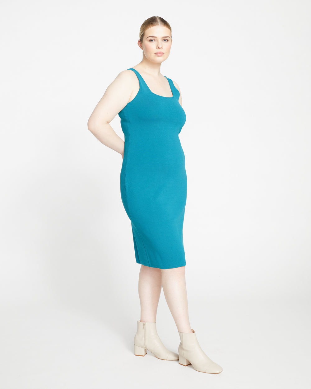 Knitted Tank Dress - Plume Blue