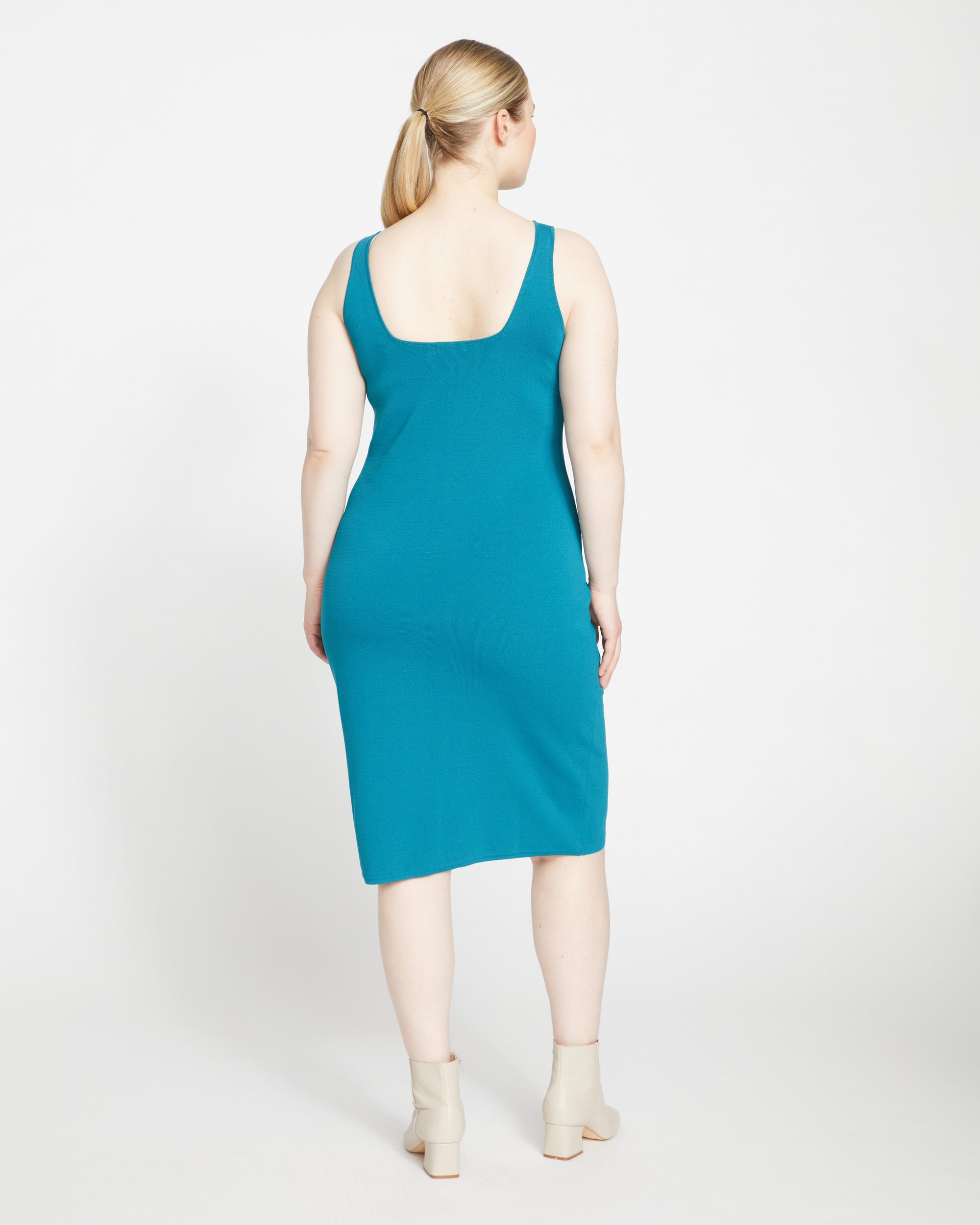 Knitted Tank Dress - Plume Blue