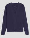 Lightweight Pima Cotton Cardi - Navy
