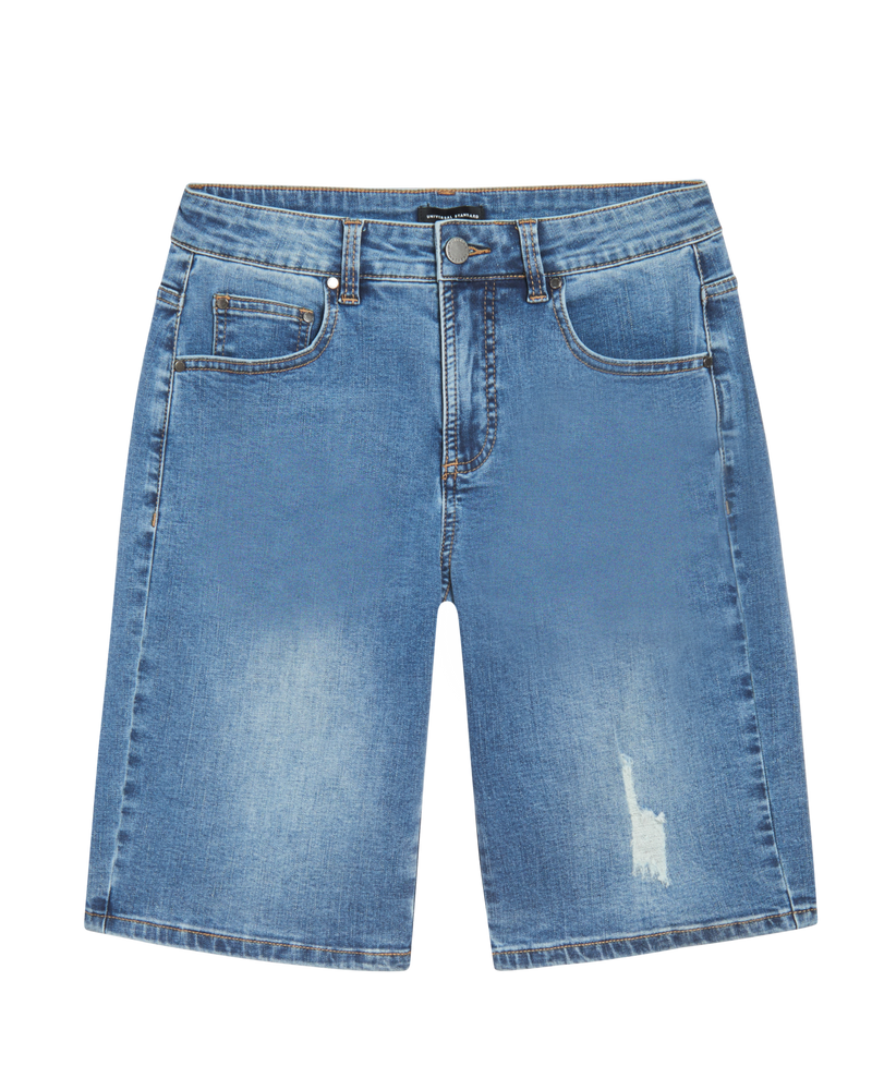 Bae Denim Shorts - Distressed Light Indigo
