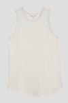 Cai High Neck Tank - White